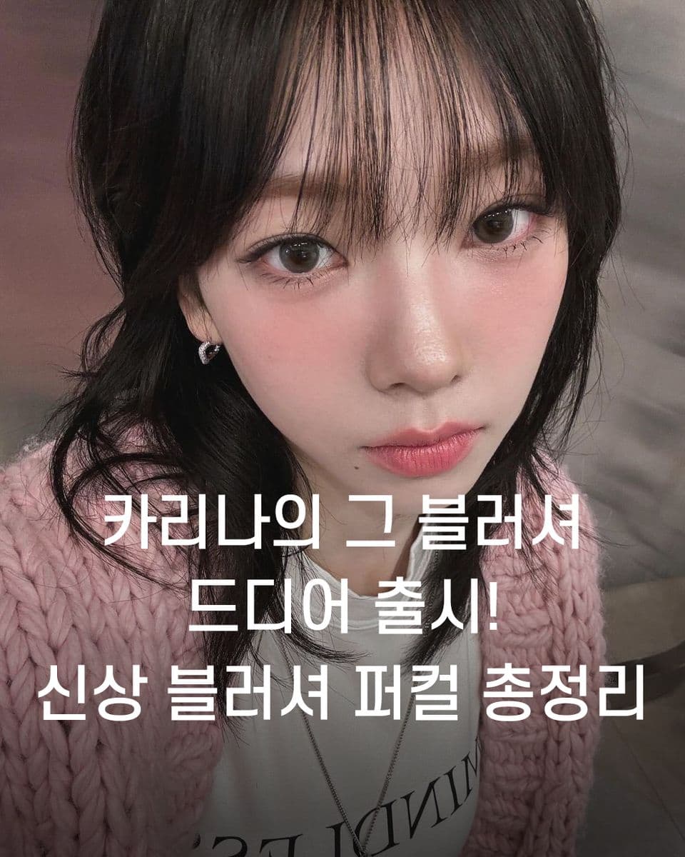커리나의 그 블러셔 드디어 출시! 신상 블러셔 퍼컬 총정리